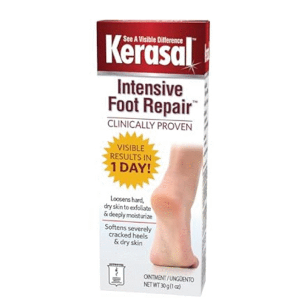 Kerasal Intensive Foot Repair, Skin Healing Ointment for Cracked Heels and Dry Feet, 1 Oz