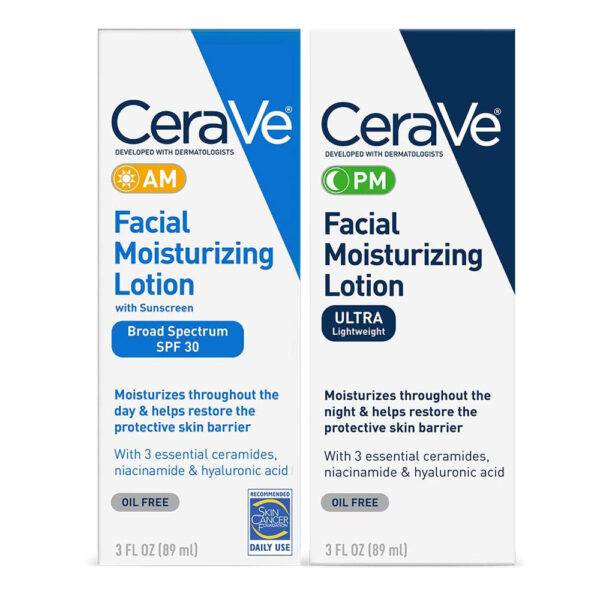 CeraVe Day & Night Face Lotion Skin Care Set