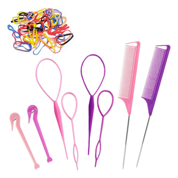 Topsy Tail Hair Tools, 208pcs Hair Styling Tools