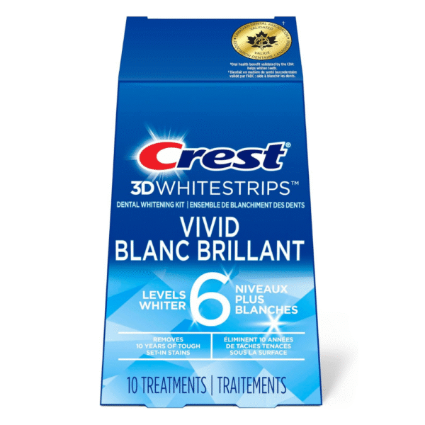 Crest 3D Whitestrips Classic Vivid At-home Teeth Whitening Kit